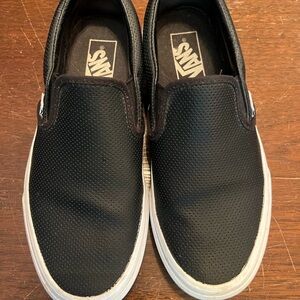 Vans Classic Slip-On Perforated leather Black Sneakers